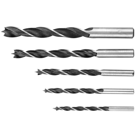 Набор сверл Top Tools спиральных по дереву 60H805 4-10 мм 5 шт.
