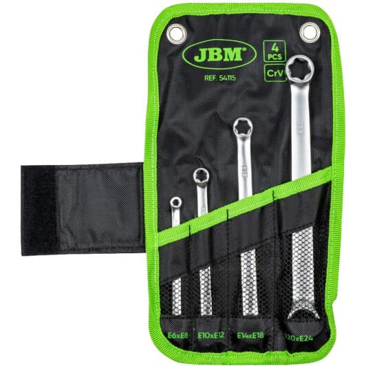 Набор ключей накидных JBM 54115 Е6хЕ8, Е10хЕ12, Е14хЕ18, Е20хЕ24 4 шт