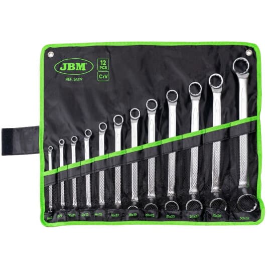 Набір ключів накидних JBM 54119 6-32 мм 12 шт