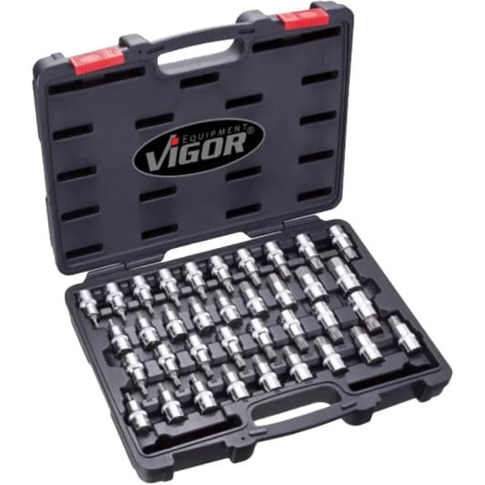 Набор торцевых головок Vigor v2496 (36 пр.)