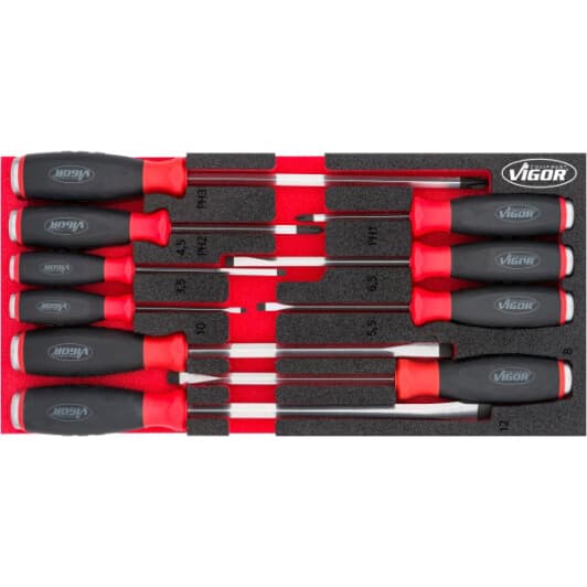 Набор отверток ударных Vigor V5068 10 шт.