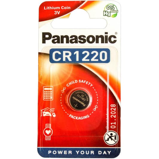 Батарейка Panasonic CR1220EL CR1220 3 V 1 шт