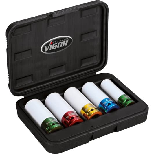 Набор торцевых головок Vigor v2257 1/2" (5 пр.)
