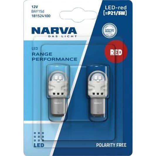 Автолампа Narva Range Performance LED P21/5W BAY15d 1,75 W 181524100