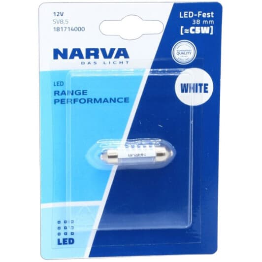 Автолампа Narva Range Performance LED C5W SV8,5 0,6 W 181714000