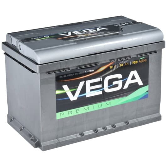Акумулятор VEGA 6 CT-74-L Premium V74072113