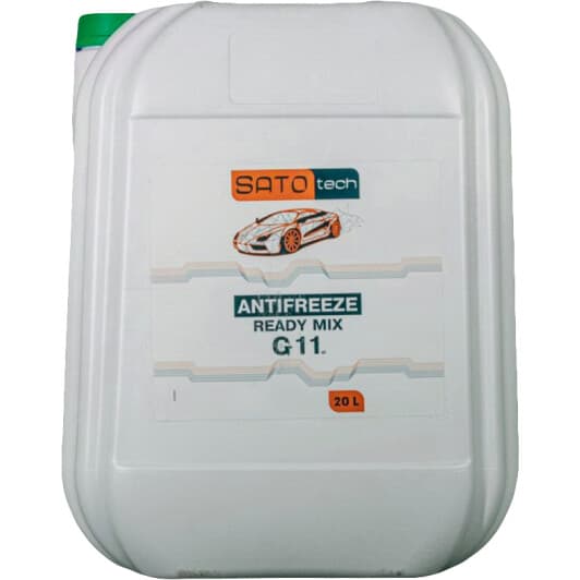 SATO tech Ready Mix G11 зеленый -35 °C, 20 л (G1120GRM) готовый антифриз