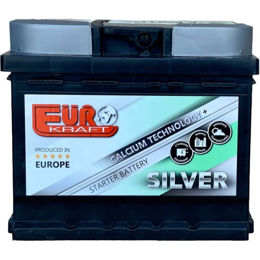 Аккумулятор EUROKRAFT 6 CT-75-R Silver 00147095