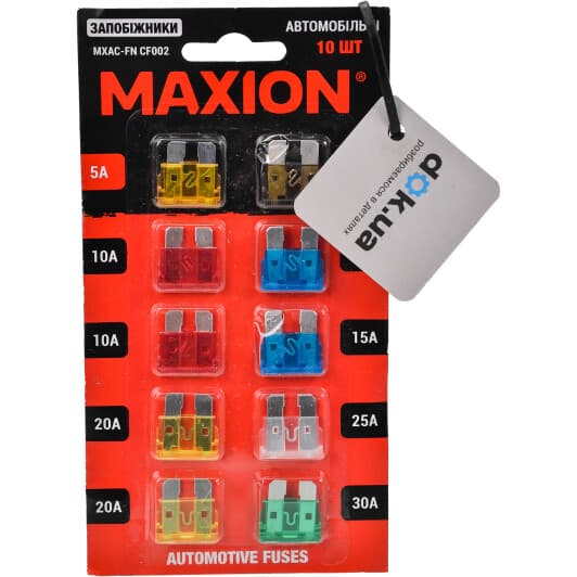 Набір запобіжників Maxion FNCF002 FT midi (normal) 10 шт.