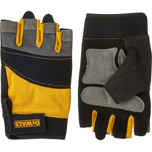 Перчатки рабочие DeWALT кожанные с неопреновым покрытием черные