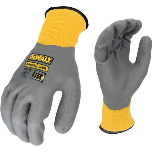 Перчатки рабочие DeWALT нейлоновые с нитриловым покрытием серые