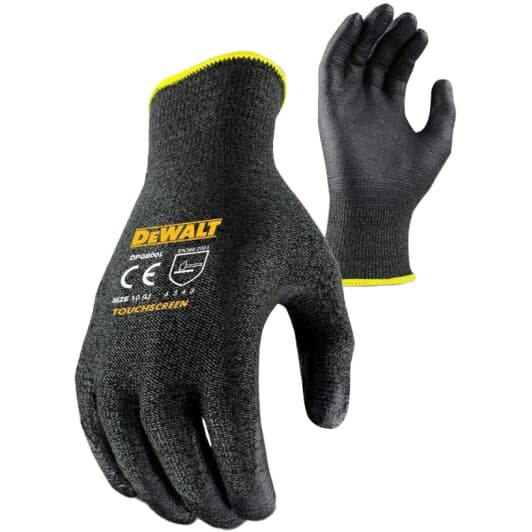 Перчатки рабочие DeWALT нейлоновые черные