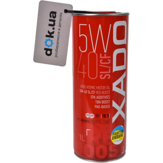 Xado Atomic Oil SL/CF RED BOOST 5W-40 (1 л) моторна олива