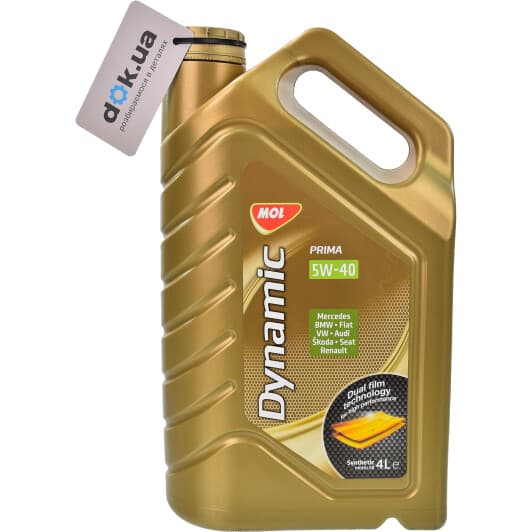 MOL Dynamic Prima 5W-40 (4 л) моторна олива