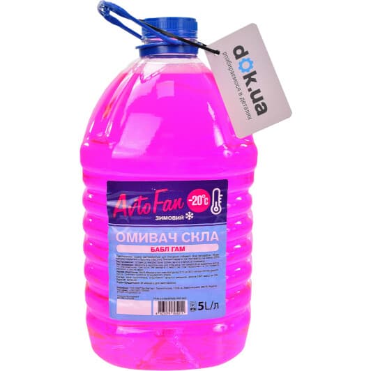 Омивач скла Helpix AutoFan зимовий -20 °С bubble gum (5 л)
