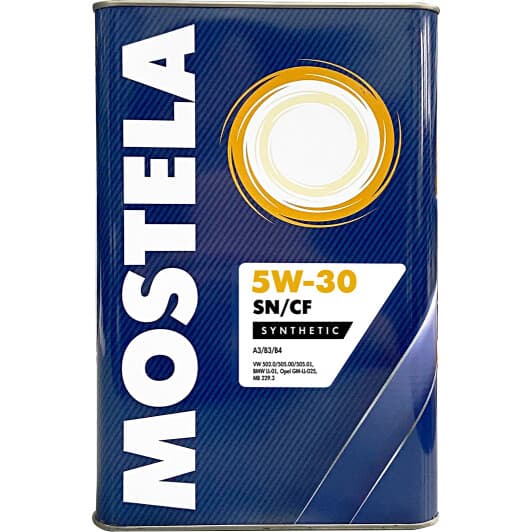 Mostela Synthetic 5W-30 (3,78 л) моторное масло