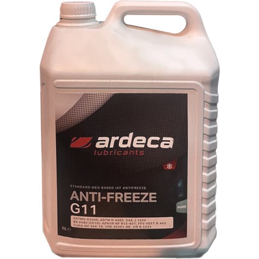 Ardeca Anti-Freeze G11 сине-зеленый 5 л концентрат антифриза