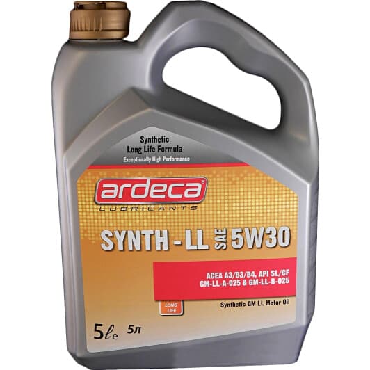 Ardeca Synth-LL 5W-30 (5 л) моторное масло