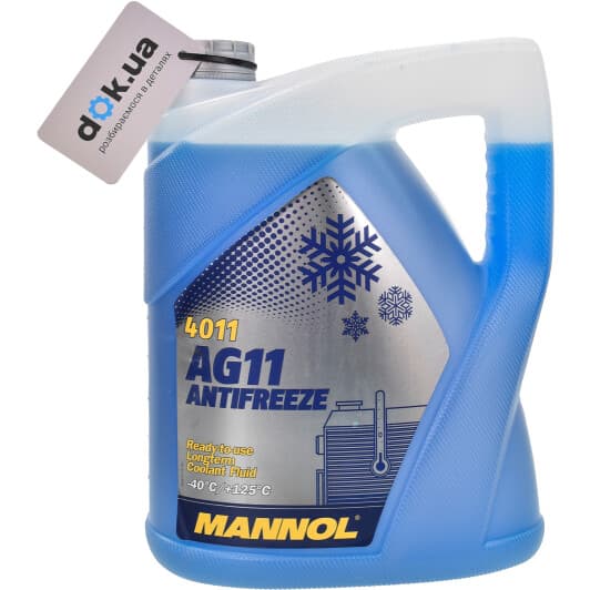 Mannol AG11 Longterm G11 синий -40 °C, 5 л (MN4011-5) готовый антифриз