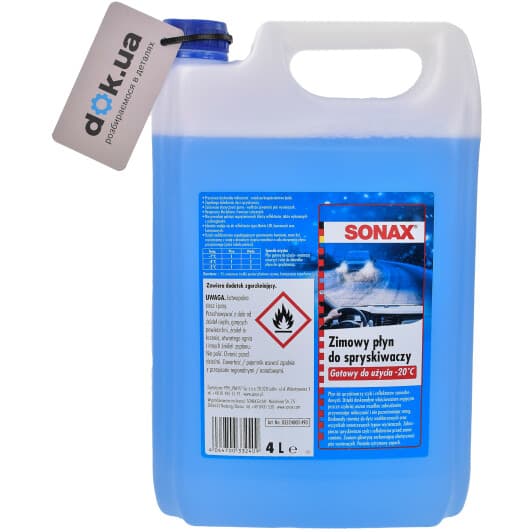 Концентрат омывателя Sonax зимний -20°С (4 л)