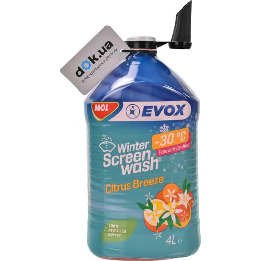 Омыватель стекла EVOX Citrus Breeze зимний -30 °С цитрусовый (4 л)