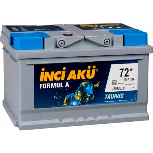 Аккумулятор Inci Aku 6 CT-72-R Formul A Taurus LB3072070013