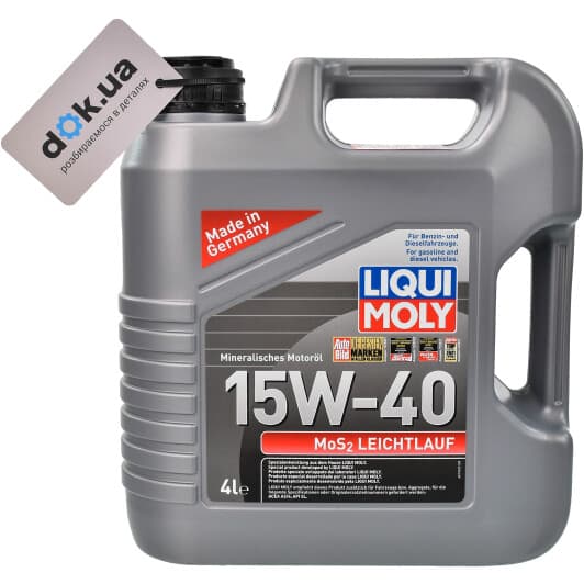 Liqui Moly MoS2 Leichtlauf 15W-40 (4 л) моторное масло