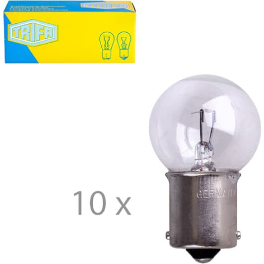 Автолампа Trifa P15W BA15s 15 W прозора 00351