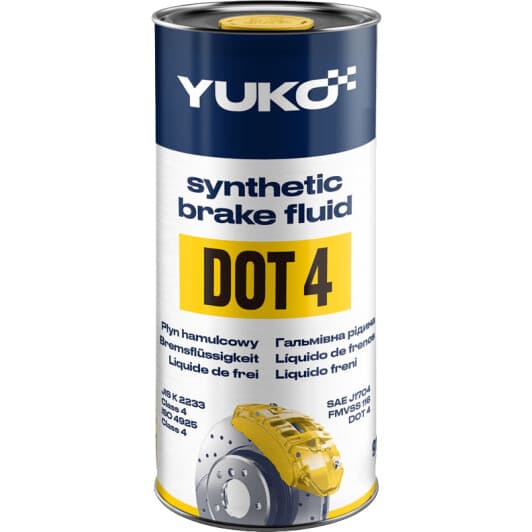 Гальмівна рідина Yuko Synthetic DOT 4 ESP метал