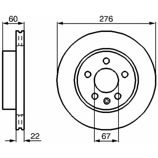 0 986 479 B53 Bosch Гальмівний диск