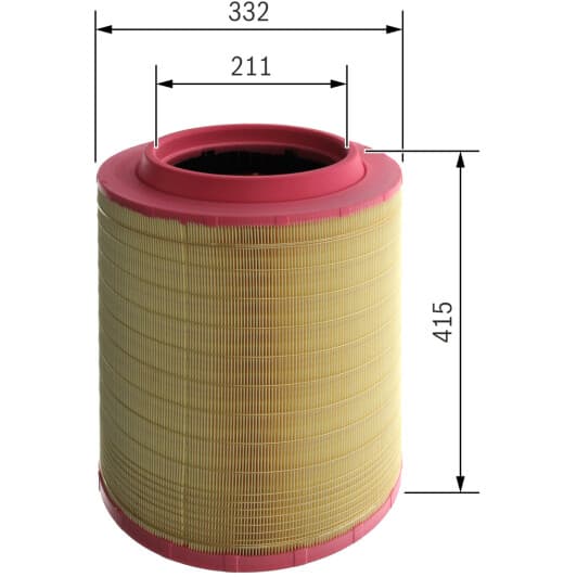 F026400535 Bosch Воздушный фильтр