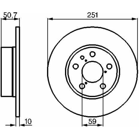 0 986 479 B31 Bosch Гальмівний диск