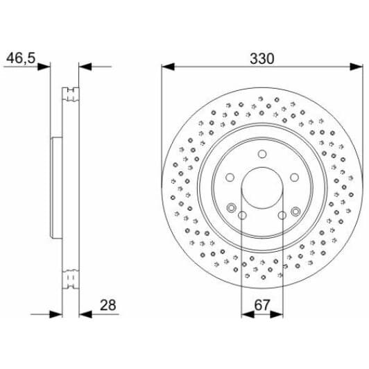 0 986 479 C76 Bosch Тормозной диск