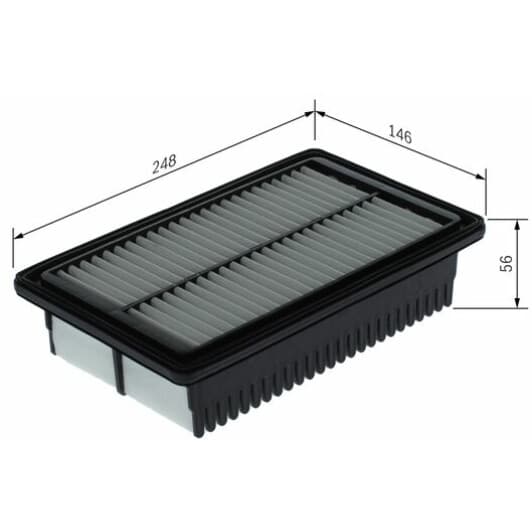 F026400558 Bosch Воздушный фильтр для Hyundai i20