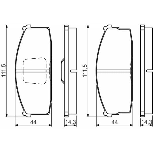 0 986 494 530 Bosch Гальмівні колодки