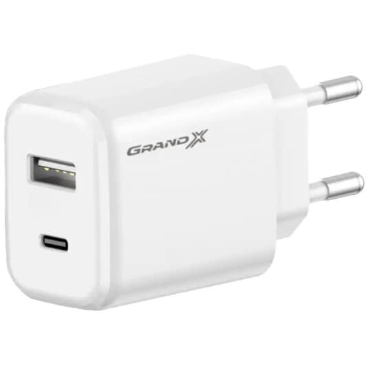 Сетевое зарядное устройство Grand-X CH-890 20 Вт