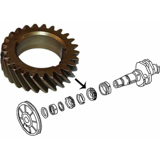 8110452006 JP Group Шестерня распредвала