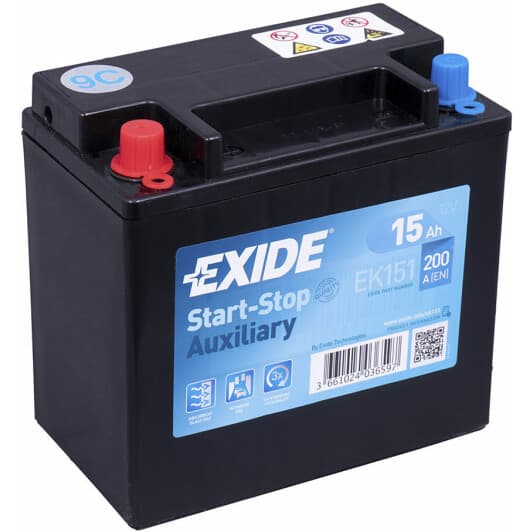 Аккумулятор Exide 6 CT-15-L Start-Stop Auxiliary EK151