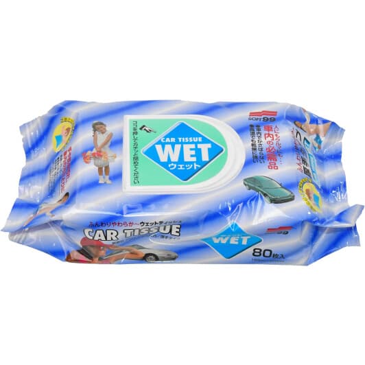 Серветки SOFT99 Car Tissue Wet 04126 з нетканого матеріалу 80 шт