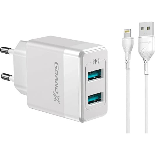 Мережевий зарядний пристрій Grand-X CH-50WL