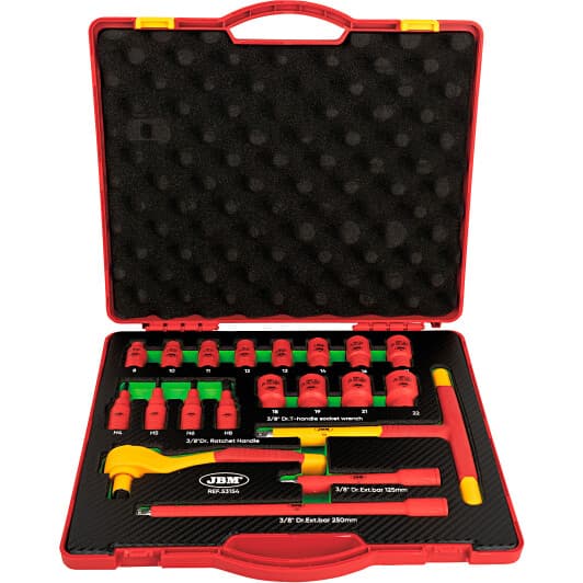 Набор торцевых головок и комплектующих JBM 53154 3/8" (20 пр.)