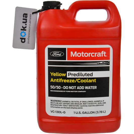 Ford Prediluted Antifreeze/Coolant желтый -36 °C готовый антифриз