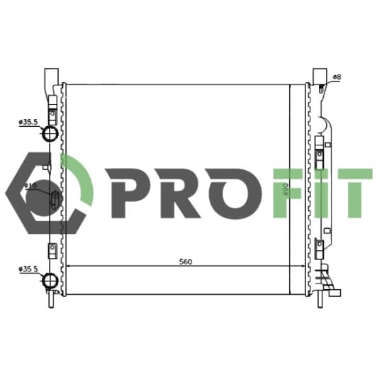 17400182 Profit Радиатор охлаждения двигателя
