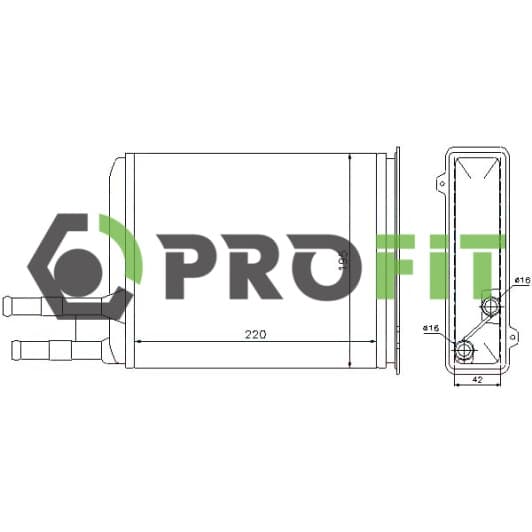17600092 Profit Радіатор пічки