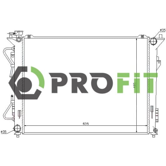 17400152 Profit Радиатор охлаждения двигателя
