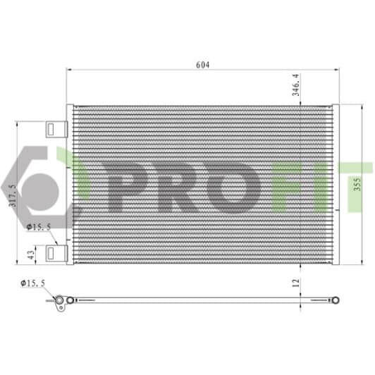 17700088 Profit Радіатор кондиціонера