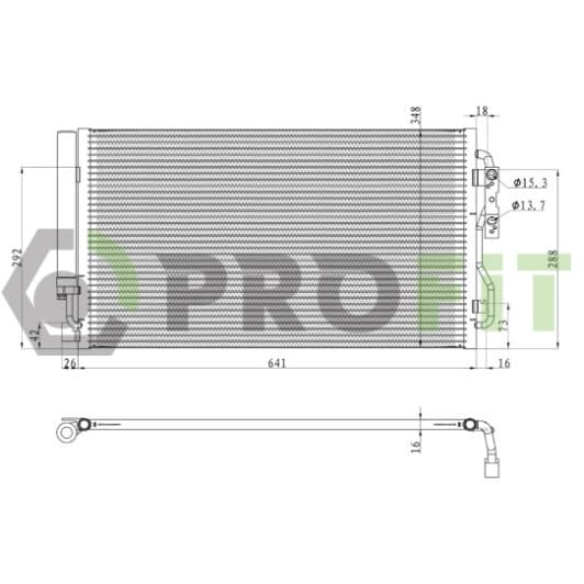 17700067 Profit Радиатор кондиционера