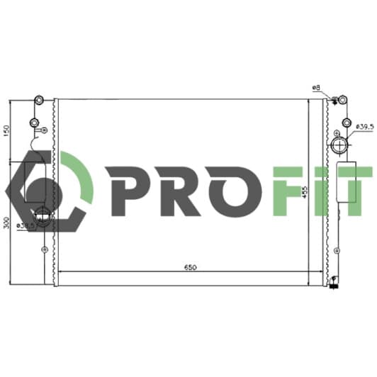 17400701 Profit Радиатор охлаждения двигателя