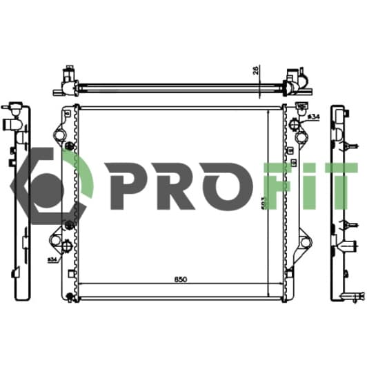 17400403 Profit Радиатор охлаждения двигателя