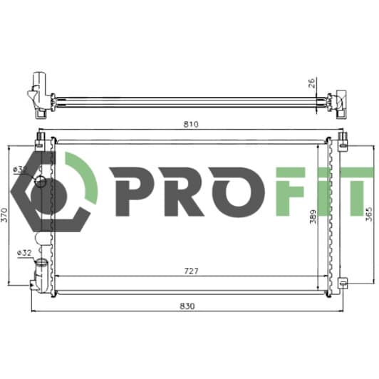17400172 Profit Радіатор охолодження двигуна